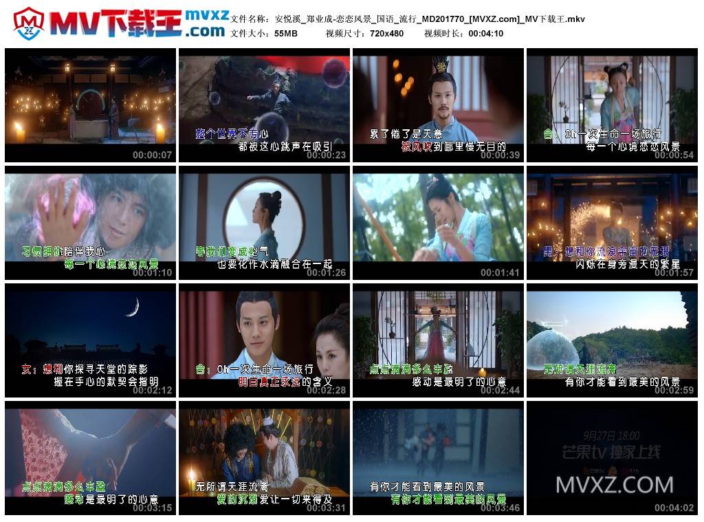 安悦溪_郑业成-恋恋风景_国语_流行_MD201770